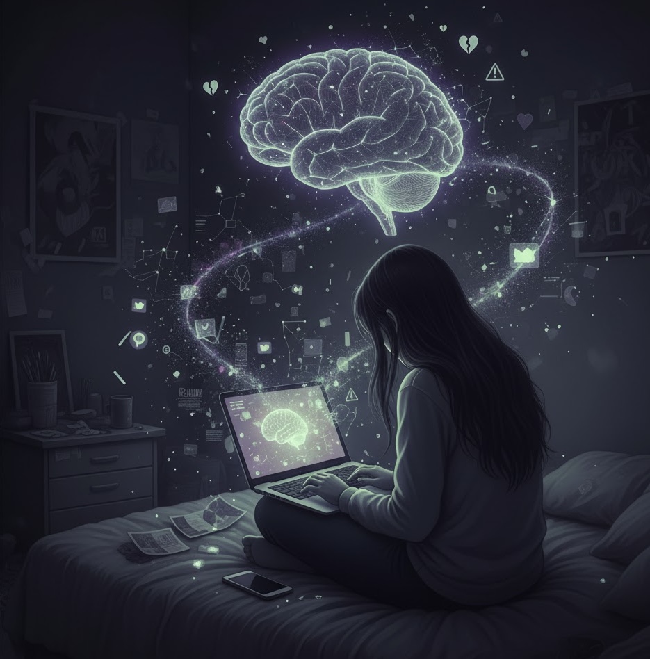 Saúde Mental de Adolescentes: Sintomas Silenciosos na Era Digital.